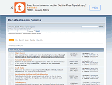 Tablet Screenshot of forums.dansdeals.com
